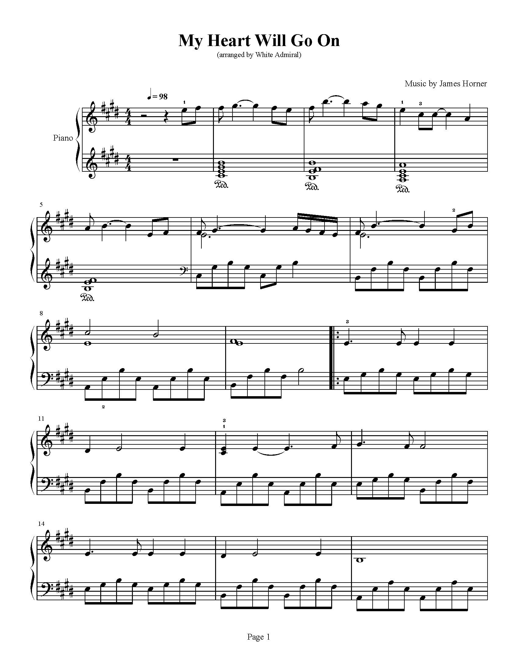 Titanic - My Heart Will Go On (Love Theme) - Celine Dion | True Piano  Transcriptions